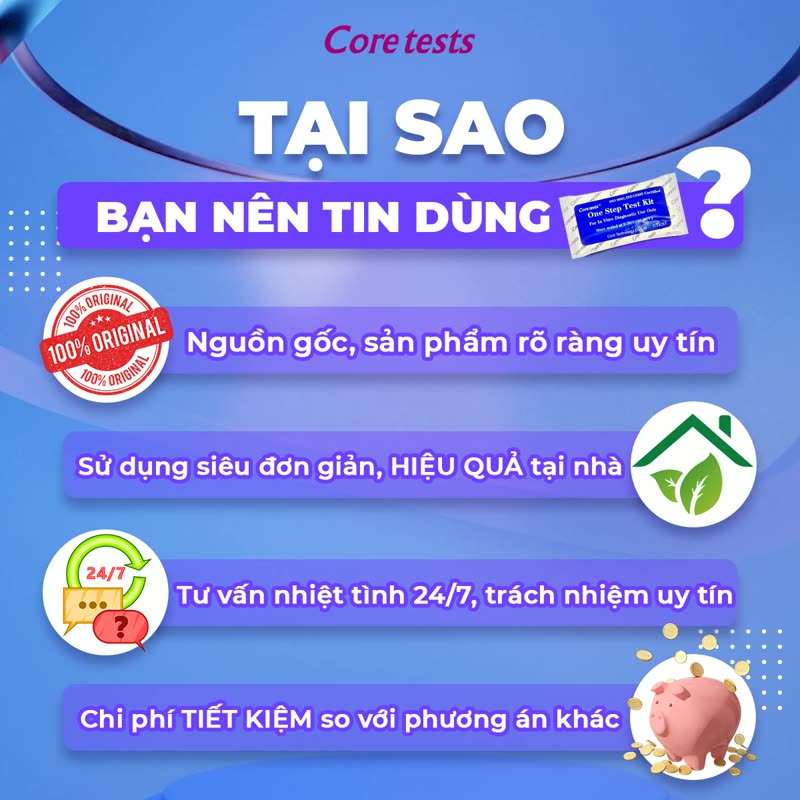 Vì sao nên tin dùng Core tests